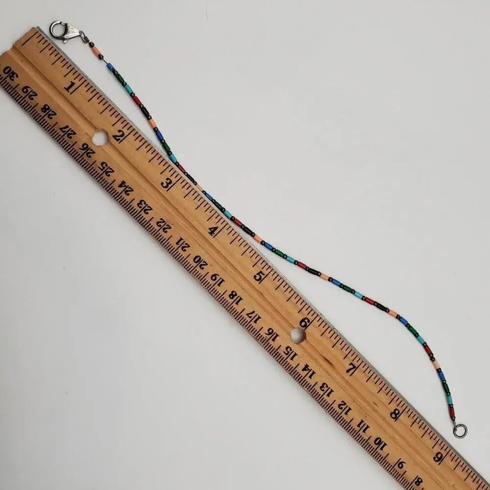 Silpada Pride Multi-colored Beaded Sterling Silver 9.25